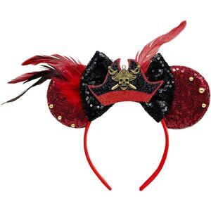 Mouse Ears Headband Sequin Accessories Costume Party Pirate Theme